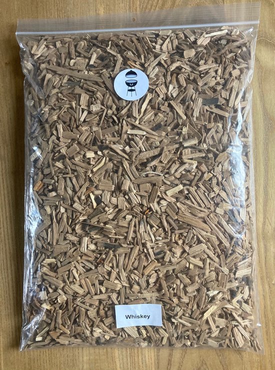 Foto: Whiskey snippers rookhout bbq rookoven 1 kg 100 eiken rookchips kamado