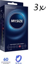 My.Size Pro Condooms - Maat 60 - 30 stuks (3 x 10 stuks) - Discreet Verzonden - Met Kwantumkorting
