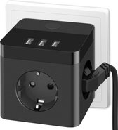 Powercube - Powercube Met Usb - Power Cube - Powercube Usb - Verdeelstekker - Verdeeldoos