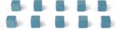 Trendform Magnet kubiq - set van 10 - Blauw