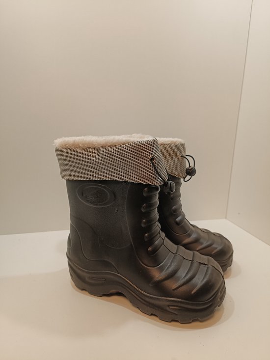 Regenlaarzen met voering Laarzen gevoerd Zwart Maat 34/35 bol