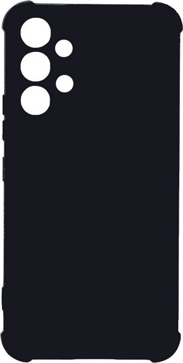 Shockproof Flexibele achterkant Silicone hoesje zwart Geschikt voor: Samsung Galaxy A23