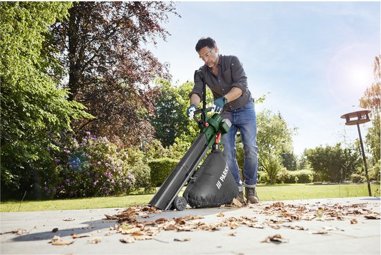 Soffiatore A Batteria Soffiatore/Aspiratore Parkside PLSA 40-Li D2 - 40V, Senza Batteria, Funzione Tritura Soffiatore Trituratore Foglie