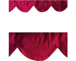 Raamband bordeaux zonder franjes en klokjes, 250x18 cm incl velcro voor vrachtwagen, truck, tractor, sprinter, enz