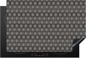 KitchenYeah® Inductie beschermer 77x51 cm - Patroon - Grijs - Zwart - Kookplaataccessoires - Afdekplaat voor kookplaat - Inductiebeschermer - Inductiemat - Inductieplaat mat