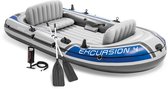 Intex Excursion 4 Boot Set - 315 x 165 x 43 cm- Inclusief peddels en pomp