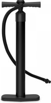 Physionics® Luchtpomp - voor SUP-board, met manometer, slang, tot 25 psi, 1,8 l volume, draagbaar, zwart - staande luchtpomp, staande pomp, pomp lucht, handpomp