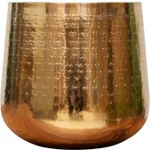 Bloempot Lizzy Goud S - gehamerd metaal - Ø 22 cm. - plantenpot - waterdicht - met tafelbeschermers