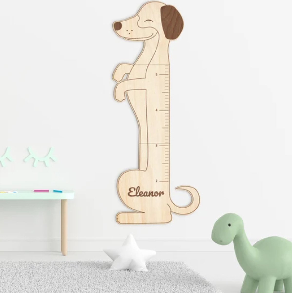 Gepersonaliseerde houten babygroeimeter/ groeimeter/ kraamcadeau/ baby cadeau/ newborn/groeimeter voor baby