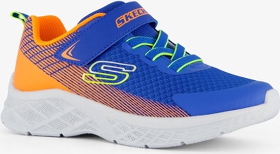 Skechers Microspec II Zovrix jongens sneakers - Blauw - Maat 32