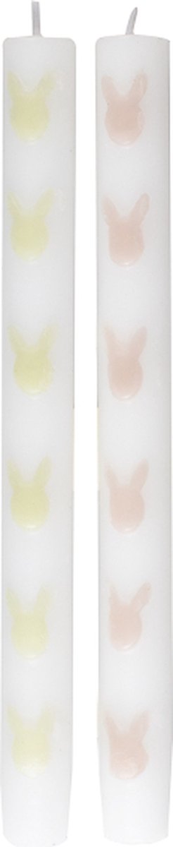 Ginger Ray - Ginger Ray - Dinerkaarsen met Paasmotief - 2 stuks - 24 cm (H)