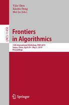 Lecture Notes in Computer Science 11458 - Frontiers in Algorithmics