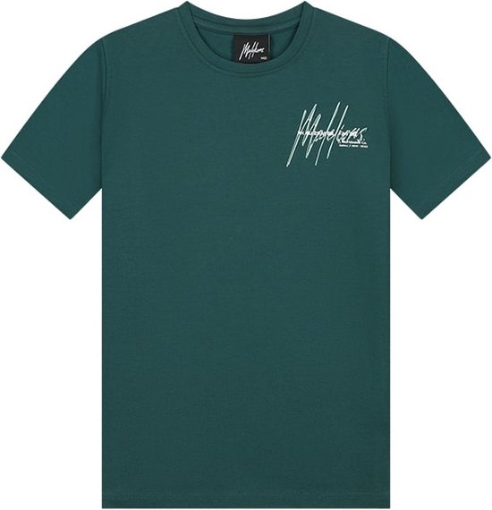 Malelions - T-shirt - Dark Green/Mint - Maat 152