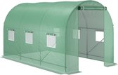 Broeikas - Foliekas - Kweekkas - Tuinkas - Kweektent - Kas - Groen - 350 x 200 x 200 cm