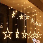 Lichtendirect- Eclairage de Éclairage de Noël- Etoile- LED- 3,5 mètres- 138 LED- Siècle des Lumières d'ambiance -Eclairage de rideau -Etoiles-Lune-Guirlandes lumineuses-Cordon lumineux pour intérieur/extérieur-Eclairage de mariage