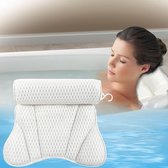 SOP YOLO-Badkussen-4D mesh -nekkussen-voor badkuip-ergonomisch badkussen voor badkuip met 6 zuignappen-voor thuis spa en badkuip