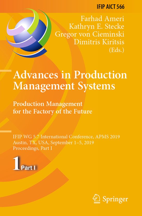 Advances in Production Management Systems Production Managem ... - cover