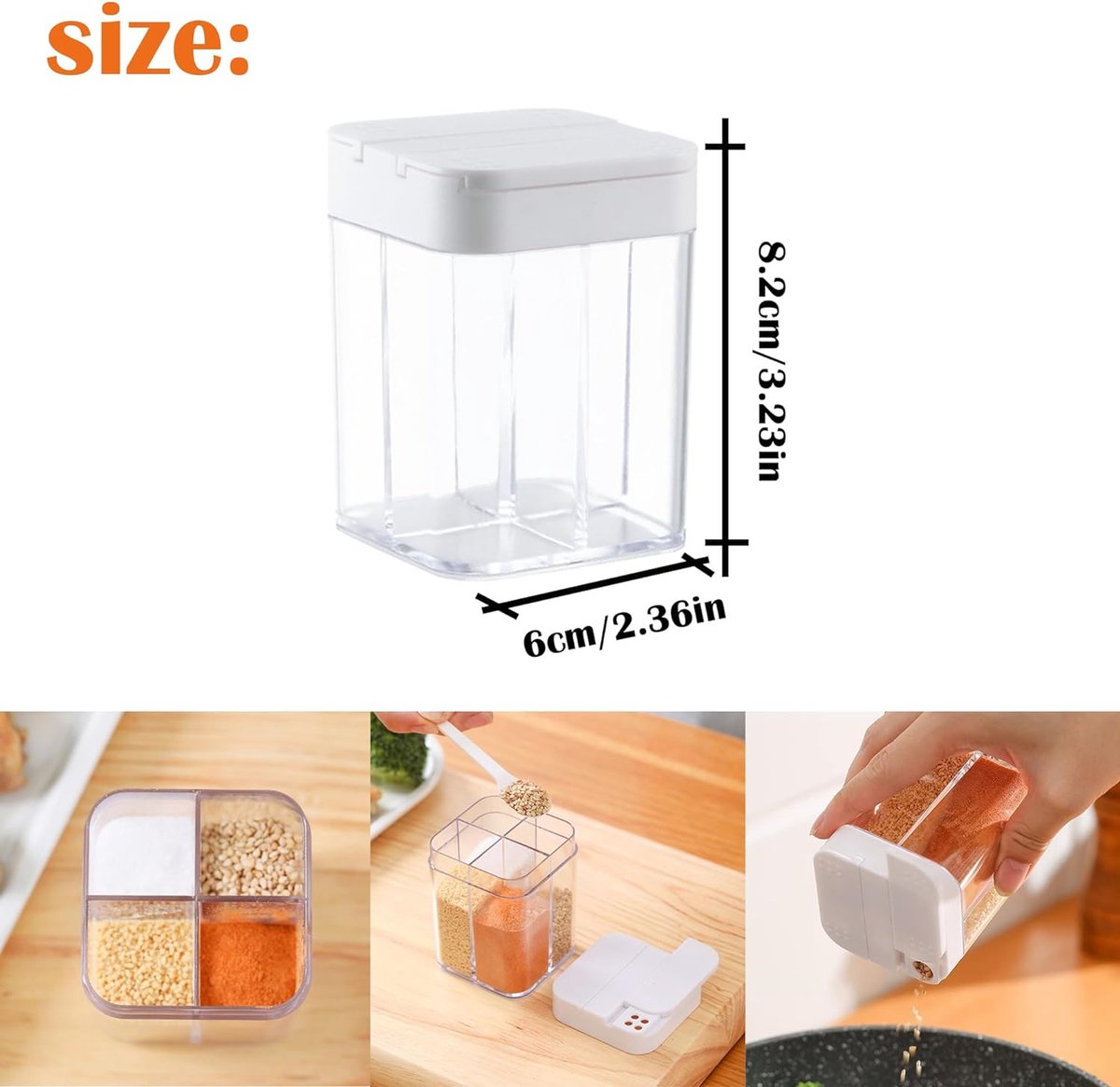 Relaxdays kruidenpotjes, set van 12 stuks, met strooideskel, glas