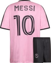 Miami Voetbaltenue Messi - Messi Tenue Thuis - Concept Kit - Voetbaltenue Kinderen - Shirt en Broekje - Jongens en Meisjes - Volwassenen - Heren en Dames-140