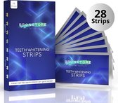 BronStore® Teeth Whitening Strips - 28 Strips - Tandenbleek Strips - Tanden Bleken - Wittere Tanden - Zonder Peroxide