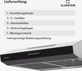Bol.com Klarstein Contempo 60 - Afzuigkap - Onderbouw - 60 cm - Zilver aanbieding