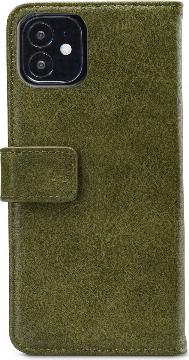 Mobilize - iPhone 12 mini Hoesje - Elite Gelly Wallet Book Case Groen