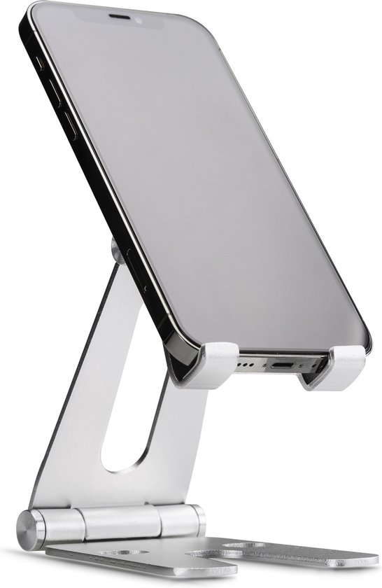 Xccess Foldable Telefoon Standaard Zilver Verstelbaar