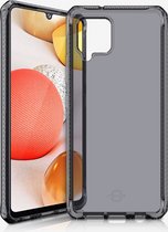 ITSkins SpectrumClear Telefoonhoesje geschikt voor Samsung Galaxy A42 Hoesje Flexibel TPU Backcover Shockproof - Zwart