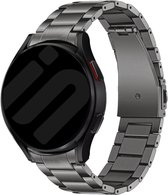 Strap-it Titanium smartwatch bandje - geschikt voor Huawei Watch GT 2 42mm / GT 3 42mm / GT 3 Pro 43mm - grijs