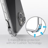 My Style Protective Flex Doorzichtig Telefoonhoesje geschikt voor Samsung Galaxy A21s Hoesje Flexibel TPU Backcover Shockproof - Transparant