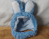 Chapeau de Pâques pour Chats et Chiens - Blauw - Oreilles de lapin de Pâques pour Animaux domestiques - Chapeau de lapin de Pâques pour Chats - Chapeau de lapin de Pâques pour Chiens - Fermeture Velcro