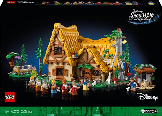 LEGO Disney 43242 Snow White and the Seven Dwarfs' Cottage