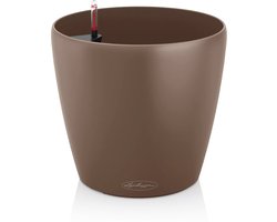 LECHUZA CLASSICO Color 21 - Plantenbak - met bewateringssysteem - ALL-IN-ONE set met LECHUZA-PON - muskaat