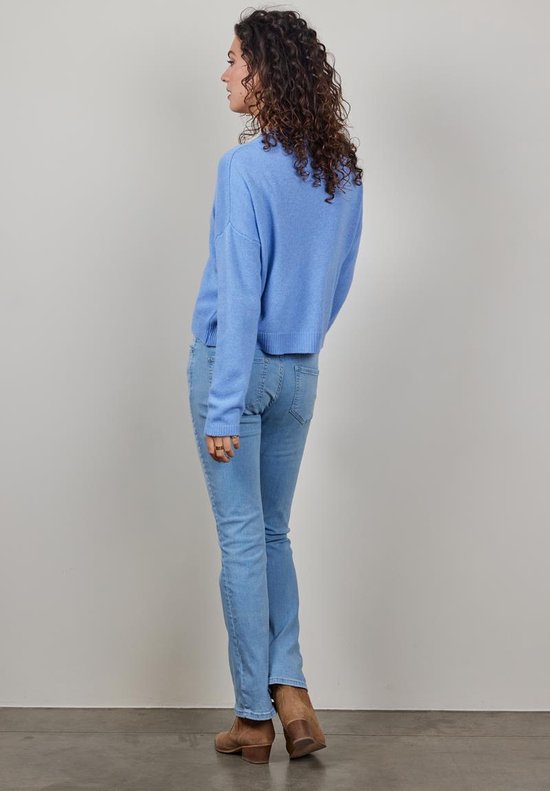 DIDI Dames Cardigan Luce cashmere in iris blue maat 46/48