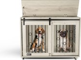 MaxxPet Houten Hondenbench - Hondenhuisje voor binnen - Hondenhok - Kennel - 102x65x68cm