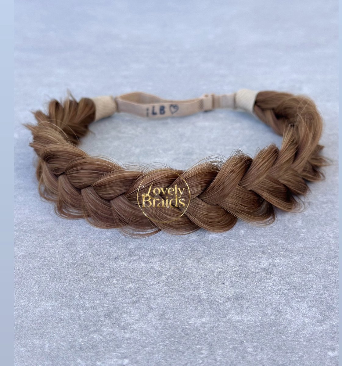 Lovely braids - copper caramel- gevlochten haarband - vlecht haarband - haarband vlecht