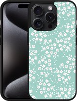 Cazy Hardcase Hoesje geschikt voor iPhone 15 Pro Lente Bloesems