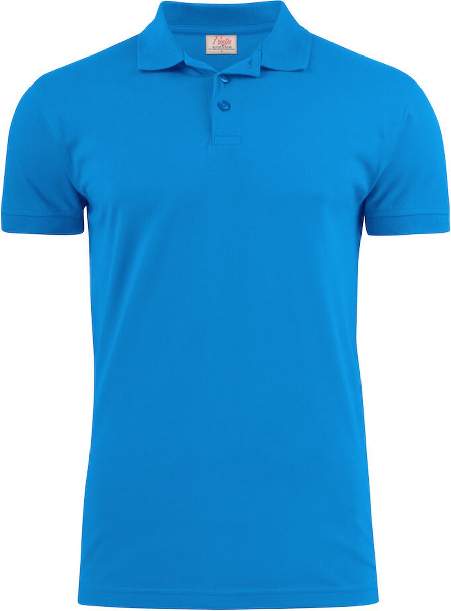 Printer POLO PIQUE SURF STRETCH 2265020 - oceaanblauw - XXL