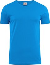 Printer T-shirt Heavy V-hals man 2264024 Oceaanblauw - maat 3XL