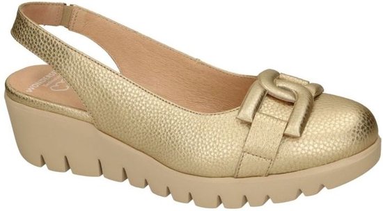 Wonders -Dames - goud - ballerina's & mocassins - maat 42