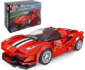 Mould King 27006 Speed Models - Ferrari GTB 488 - 329 onderdelen en vitrine - Lego compatibel - Bouwdoos