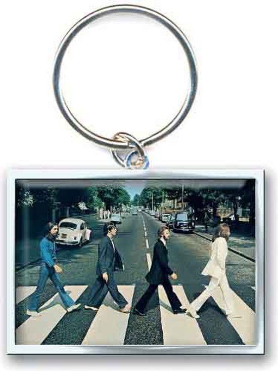 The Beatles Abbey Road Foto Metalen Sleutelhanger Zilver