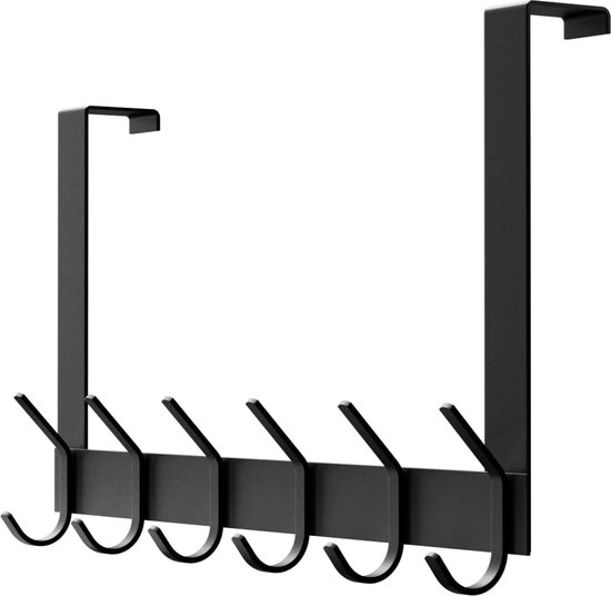 4smile Deurhaken, set van 4, witte kledinghaken voor deur of kast, veelzijdige ophanghaken, kapstok met hoge draagkracht, stabiele hakenlijst