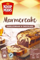 Koopmans Marmercake vanillesmaak & chocolade 400 gr Doos 8 pak