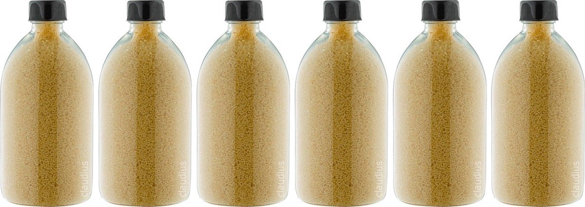 Goedkoopste Badkaviaar Zen Moment - 400 gram - Fles met zwarte dop - set van 6 stuks - bad parels voor in bad