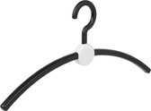 De Kledinghanger Gigant - 20 x Garderobehanger Point kunststof zwart / wit, 45 cm