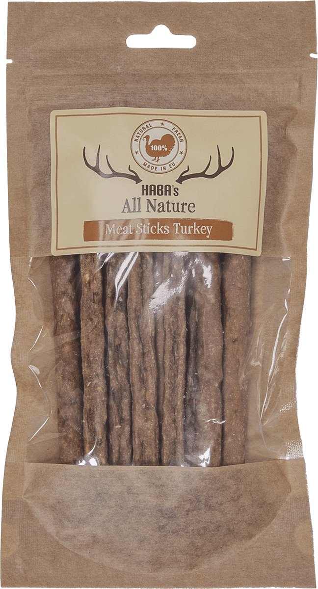 Haba's - Snacks - Haba's All Nature Vleessticks Kalkoen - 85g Hab05752 - 177501