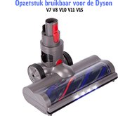 Petitenove - Zuigmond Geschikt voor Dyson® - Gemotoriseerde Roterende Borstel - Opzetstuk voor Dyson® V7 V8 V10 V11 V15 - LED Verlichting - Turboborstel - Zuigmond - Elektrisch Mondstuk - Vloerzuigmond