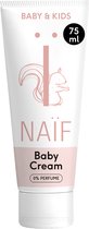 Naïf - Baby Crème - Baby's en Kinderen - 0% Parfum - met Natuurlijke Ingrediënten - 75ml