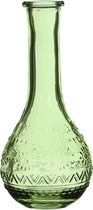Vaas fles groen – Boho vaas groen – fles – 15,8 cm – Boho vaas – Decoratie - Boho FLWRS